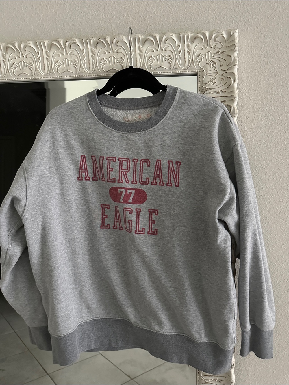 American Eagle Gray Sweatshirt With Logo